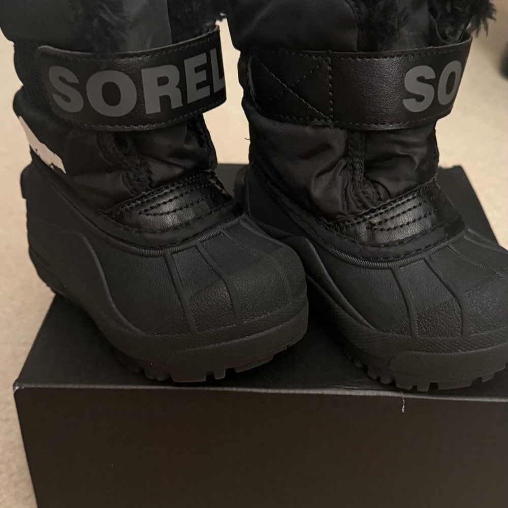 Sorel Charcoal Toddler Snow Boots